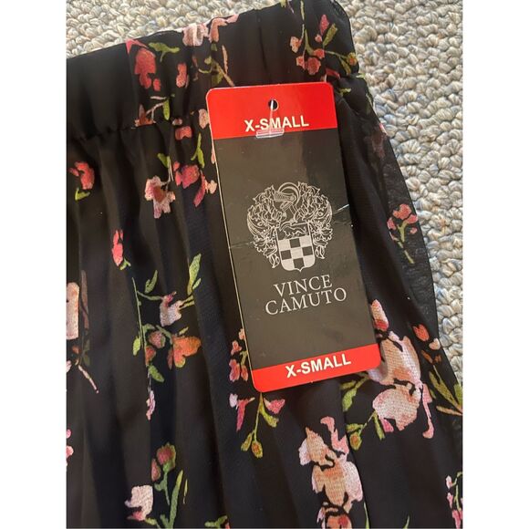 Vince Camuto Women's XS Pleated Floral Midi Skirt Multicolor - Picture 2 of 5